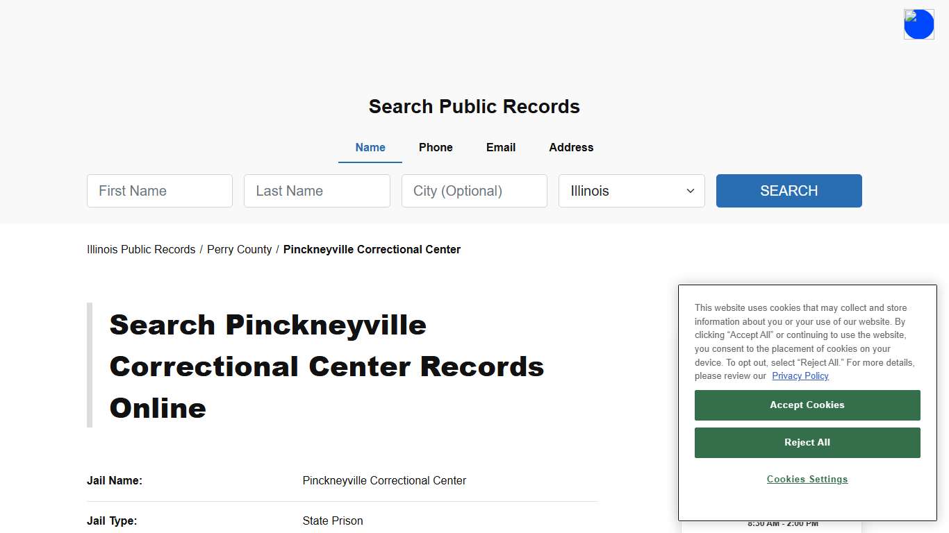 Pinckneyville Correctional Center - Perry - Illinois - TPI